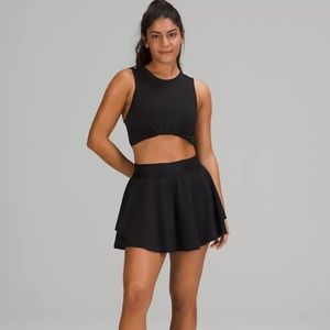 LULULEMON COURT RIVAL SKIRT BLACK SZ 4 (REG)